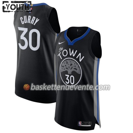 Maillot Basket Golden State Warriors Stephen Curry 30 2019-20 Nike City Edition Swingman - Enfant